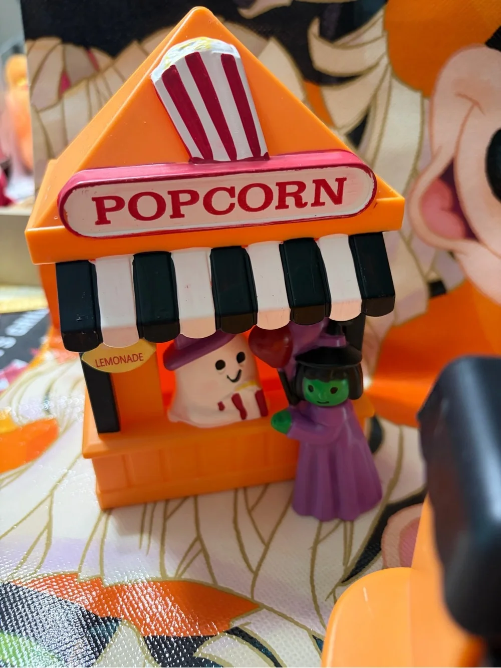 Halloween Ice Cream Cart, popcorn cart and carnival game decor